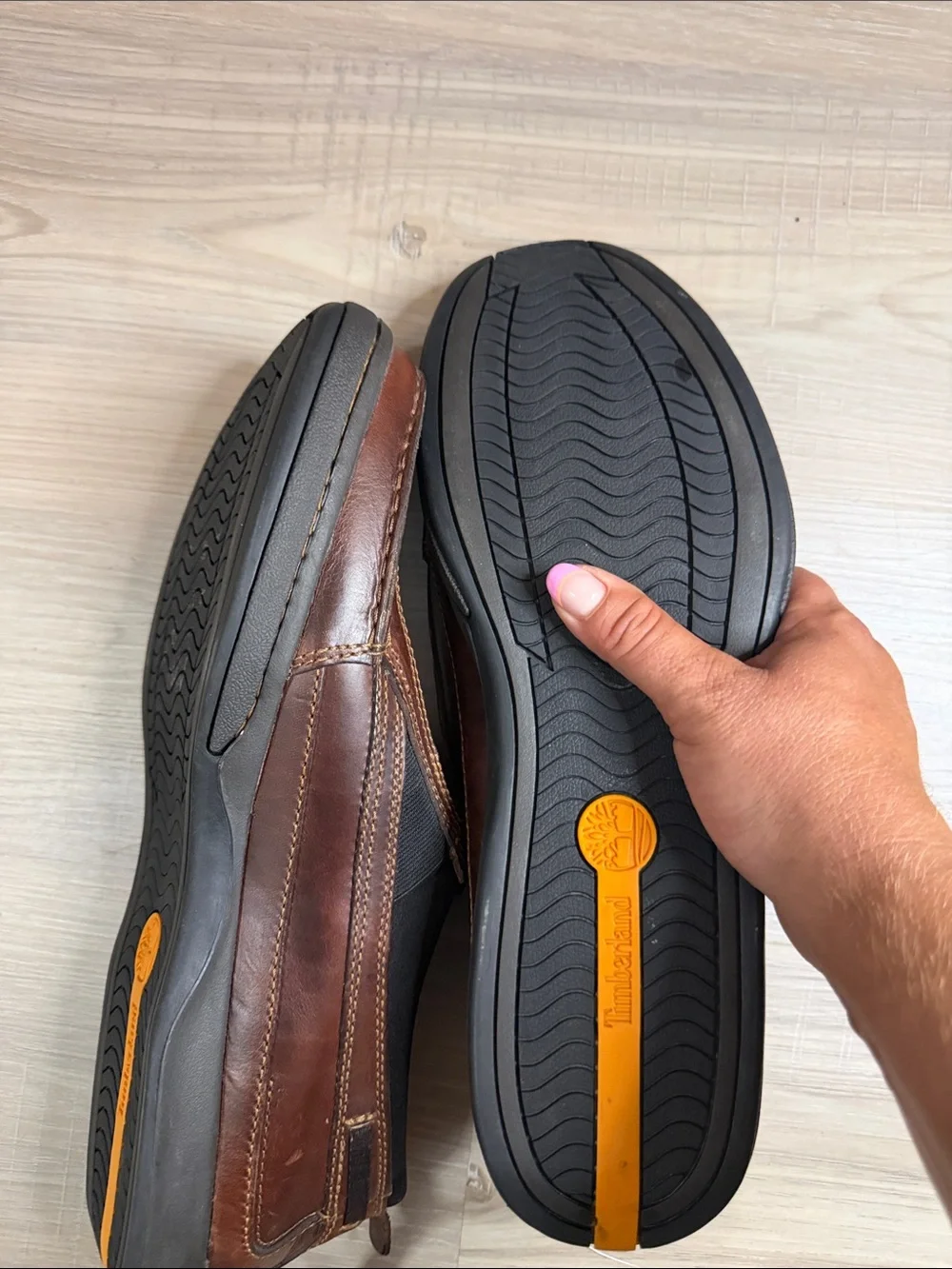Timberland Brown Leather Ryan Springs Slip On Loafers.  Sz 13M